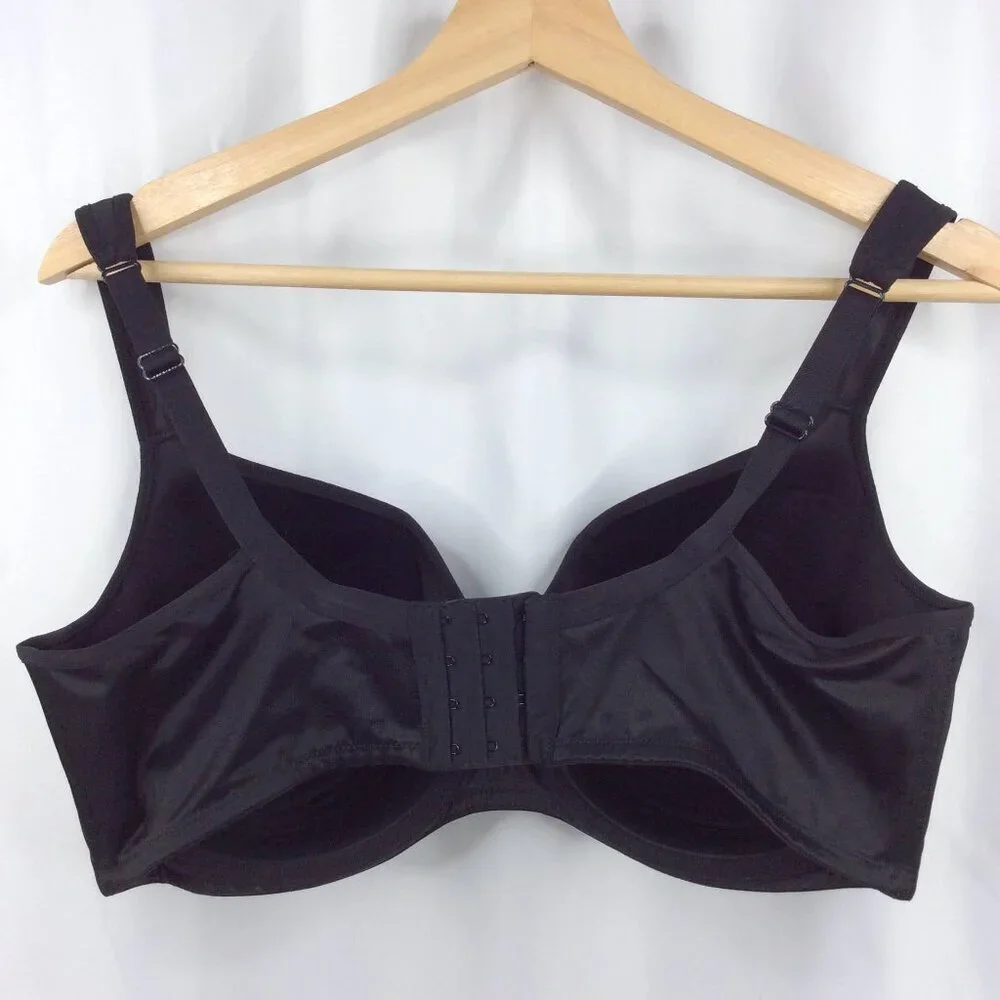 Lane‎ Bryant Cacique Smooth T-Shirt Bra 40DDD Black Comfort Straps Lightly Lined